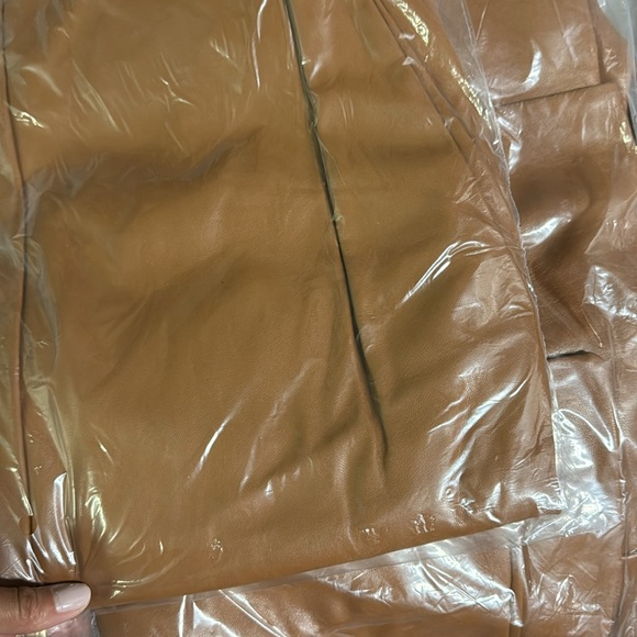 SOLD- Caramel Brown Blazer and Cropped Pants Set - Picture 3 of 3